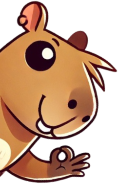 Cartoon-Bild eines Capybaras